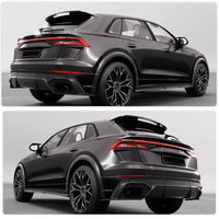 Becquet de Toit Audi RS Q8 RSQ8 2019-2023 Fibre de Carbone Kit 3 Pièces