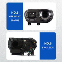 Phares LED Dodge Challenger 2008-2014 Kit Complet Feux de Jour Dynamiques Clignotants