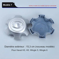 Cache-Moyeux de Roue Great Wall Haval H2 H6 H9 Wingle Voleex 61 mm à 15,3 cm
