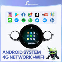 Autoradio Android CarPlay MINI Cooper R56 R60 2006-2016 — détail de finition