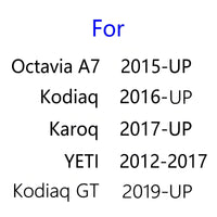 Projecteur Porte Skoda LED, Lot de 2, Octavia A7 Yeti Kodiaq Karoq, 3 Motifs HD
