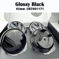 Cache-Moyeux Volkswagen Golf Jetta Passat CC 56mm 65mm — vue de trois quarts