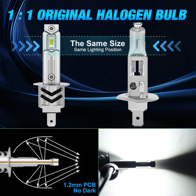 Ampoules LED BMW H1 H7 60000LM Canbus Plug & Play