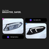 Phares LED Mercedes GLE W166 2015-2019 Paire Avant Signature Lumineuse
