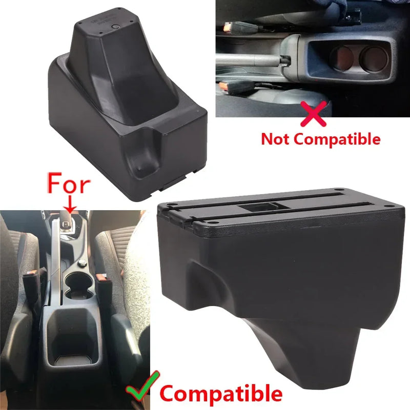 Accoudoir Peugeot 208 2019-2024 — Boîte de Rangement Cuir