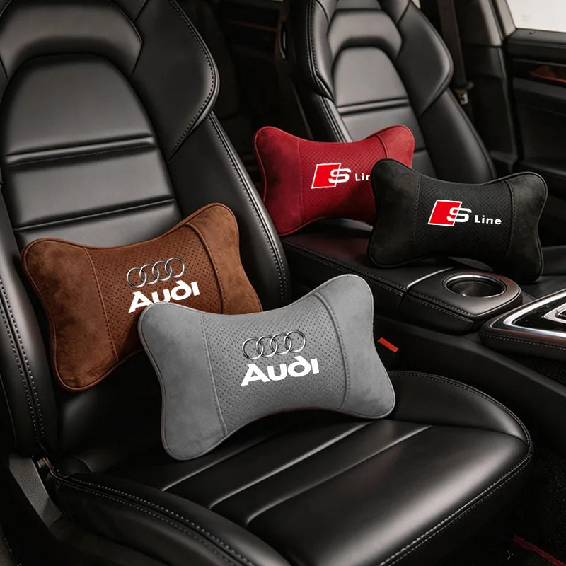 Coussin de Nuque Suédine Appuie-Tête Voiture Audi Q7 A6