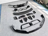 Kit Carrosserie Carbone Sec Porsche 911 992 Turbo S : Splitter, Prise d'Air de Pare-Chocs, Jupes, Diffuseur, Aileron