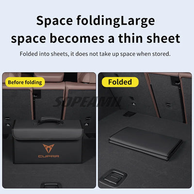 Rangement de Coffre Pliable pour Cupra