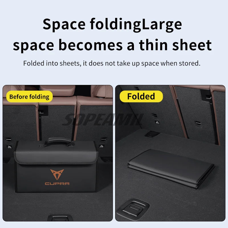 Rangement de Coffre Pliable pour Cupra