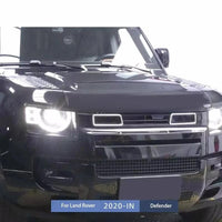 Calandre Avant Style Rock avec Éclairage LED Land Rover Defender L663 90 110 130 2020-2025