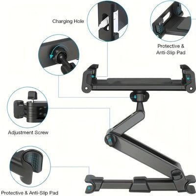 Support Téléphone Tablette Berceau Siège Arrière 4,7-12,9 Pouces