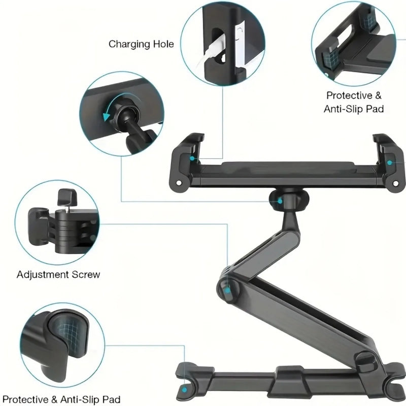Support Téléphone Tablette Berceau Siège Arrière 4,7-12,9 Pouces