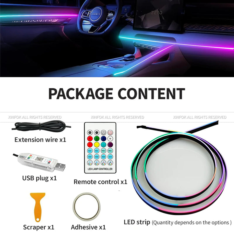 Éclairage d'Ambiance LED RGB Acrylique 110 cm Intérieur