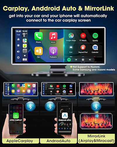 Autoradio CarPlay Sans Fil Écran Tactile 11,3 Pouces