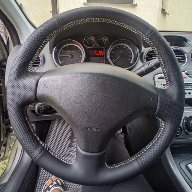 Couvre Volant Peugeot 207 Partner Expert Fiat Scudo Cuir à Coudre