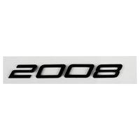 Logo Peugeot 2008, 3008, 4008 et 5008 en ABS 3D, Emblème Chiffres de Coffre 2023-2025, Noir Brillant, Gris Foncé ou Chrome