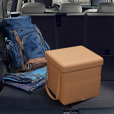 Organisateur de Coffre de Voiture Pliable en Cuir