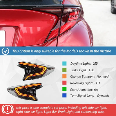 Feux Arrière LED Toyota C-HR CHR IZOA 2018-2023