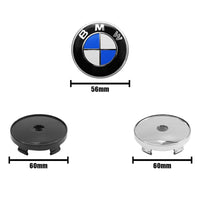 Cache-Moyeux BMW E90 F30 F10 X1 X5 56mm 60mm — vue d'ensemble