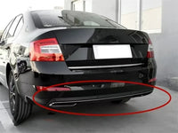 Diffuseur Arrière Noir avec Contour Chromé Skoda Octavia 4 Portes et 5 Portes 2014-2017