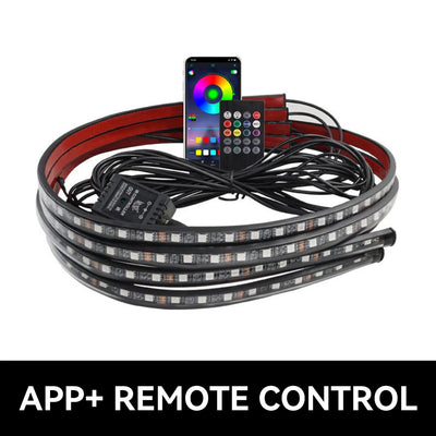 Éclairage d'Ambiance LED RGB Dessous de Caisse Voiture