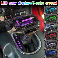 Pommeau de Vitesse Cristal LED Ford Mustang GT — gros plan