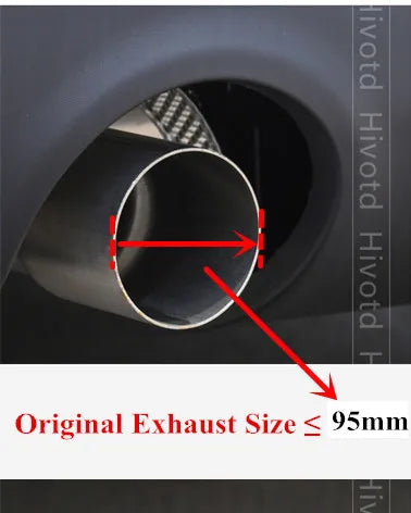 Embout d'Echappement Carbone Noir Brillant Mini Cooper S JCW