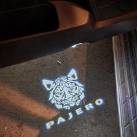 Projecteur de Porte LED Mitsubishi Pajero V80 V87 V93 V97 2007-2018 Lumière de Bienvenue 2 Pièces