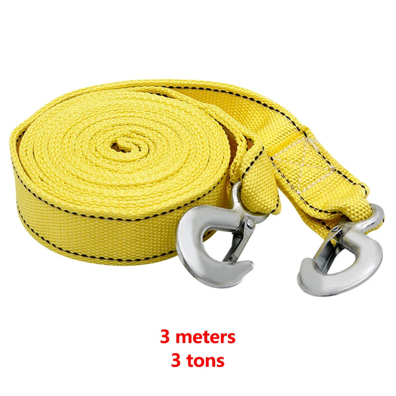 Sangle de Remorquage Voiture 5 Tonnes 3 à 5 m avec Crochets Forgés