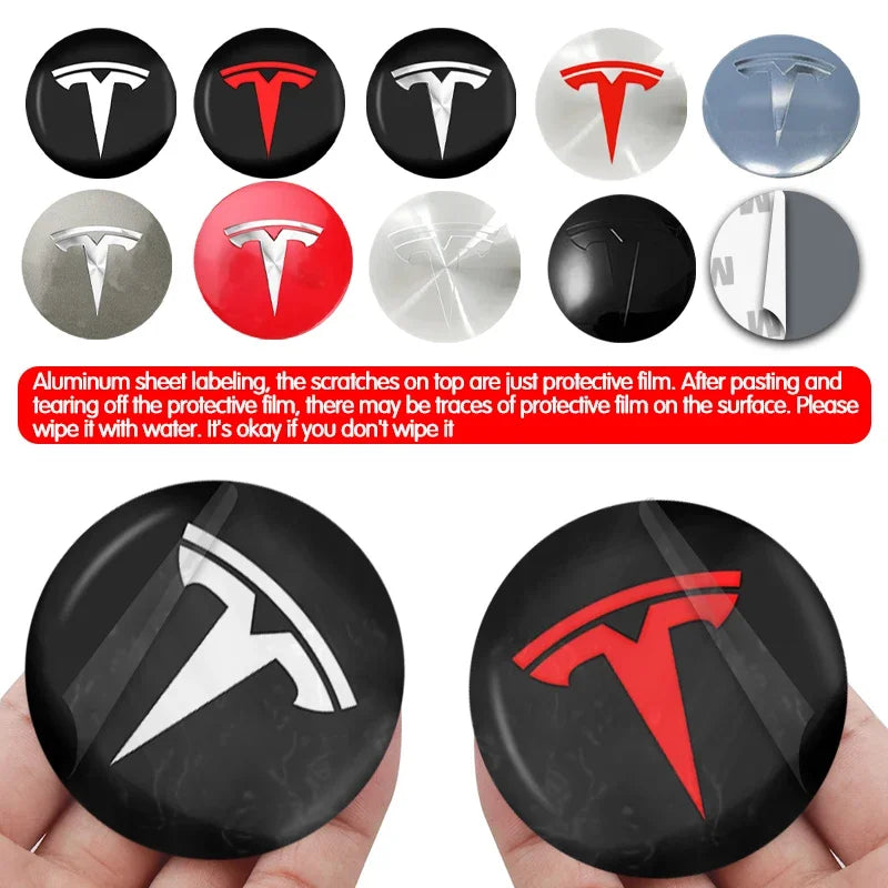 Cache-Moyeux Tesla Model 3 Y S X 56mm Logo — vue d'ensemble