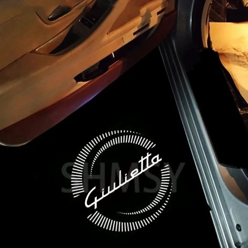 Projecteur Logo Porte Alfa Romeo Giulietta LED 2 Pièces