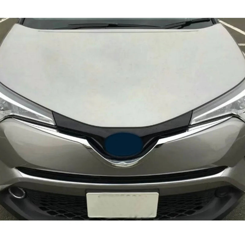 Baguette de Calandre Toyota C-HR 2017-2021 en ABS Chromé, Modèle Fin ou Cache Supérieur Complet