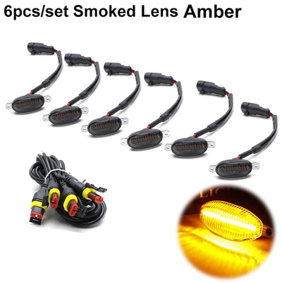 Feux de Gabarit LED Fumés Ambre ou Blanc