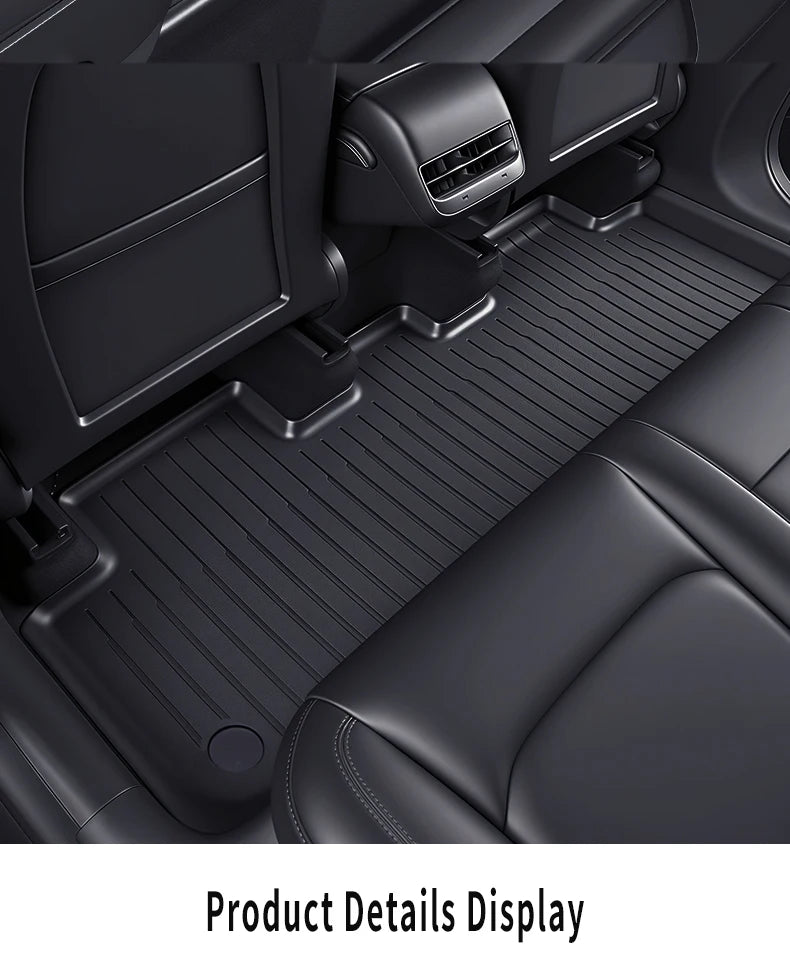 Tapis de Sol Tesla Model 3 Highland 2024-2026 TPE Ensemble 3 à 12 Pièces Simple ou Double Couche