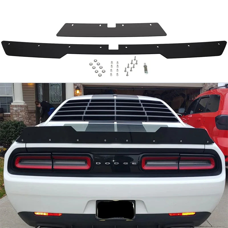 Extension de Becquet Arrière 2 Pièces Dodge Challenger 2015-2021 SRT R/T Hellcat Scat Pack avec Découpe Caméra