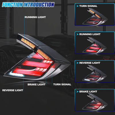 Feux Arrière LED Honda Civic 2016-2021 Type-R