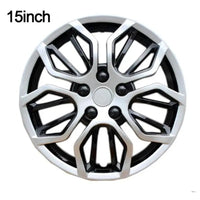 Enjoliveurs de Roue 15 Pouces Universels Noir et Argent