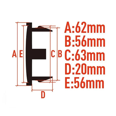 Cache-Moyeux Toyota GR Sport Corolla RAV4 Yaris 60mm 62mm