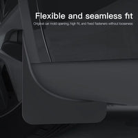 Garde-Boue Tesla Model Y Juniper 2025-2026 Jeu de 4 Bavettes Sans Perçage Avant et Arrière