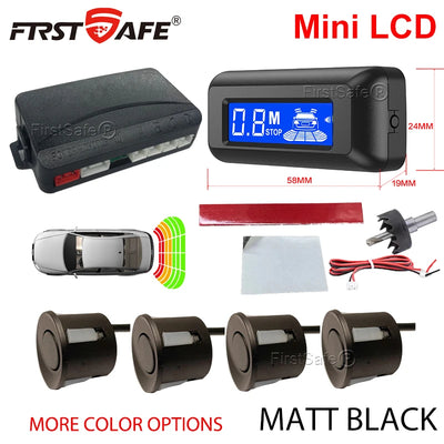 Radar de Recul Mini Écran LCD 4 Capteurs 22 mm