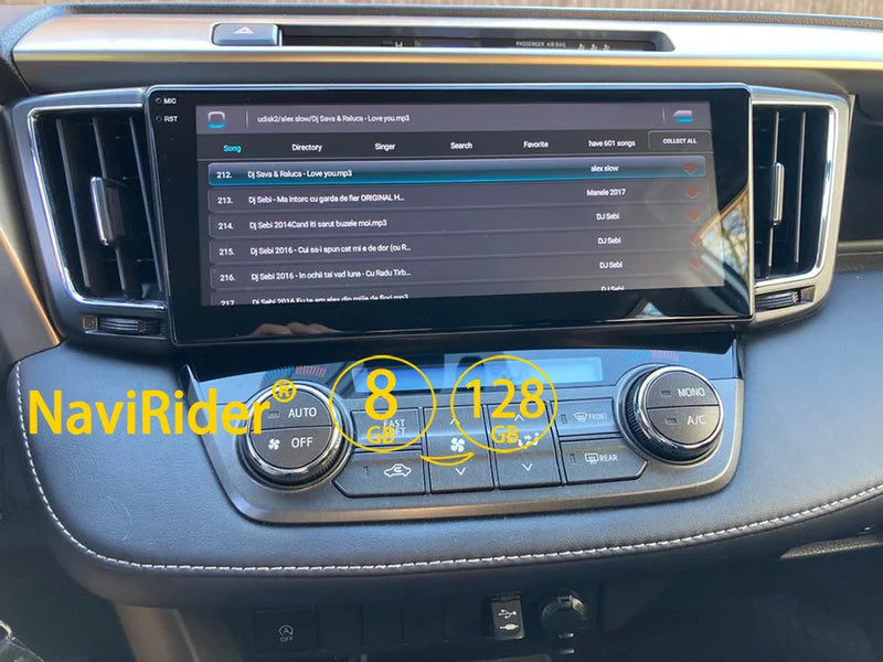 Autoradio Android Écran 10,25 Pouces Toyota RAV4 XA40 2012-2019 CarPlay Sans Fil GPS 4G