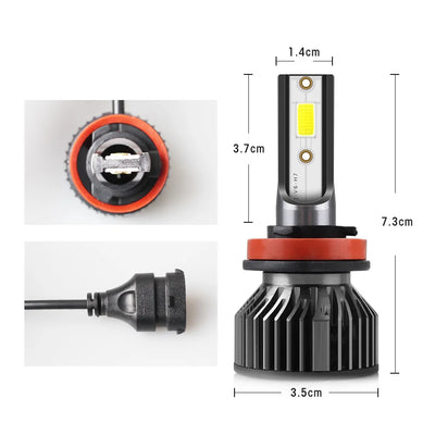 Ampoules LED H4 H7 12000 lm 6000K