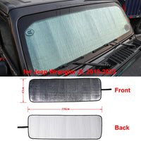 Pare-Soleil Pare-Brise Jeep Wrangler TJ JK JL et Gladiator JT