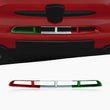 Calandre Centrale Fiat 500 Abarth 595 2016+ Fibre de Carbone Tricolore Noir ou Rouge
