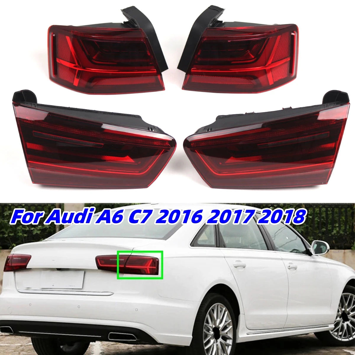Feu Arrière LED Audi A6 C7 Berline (2016-2018) Clignotant