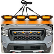 Feux de Calandre LED Nissan Frontier 2021-2024 Ambre 4 Pièces