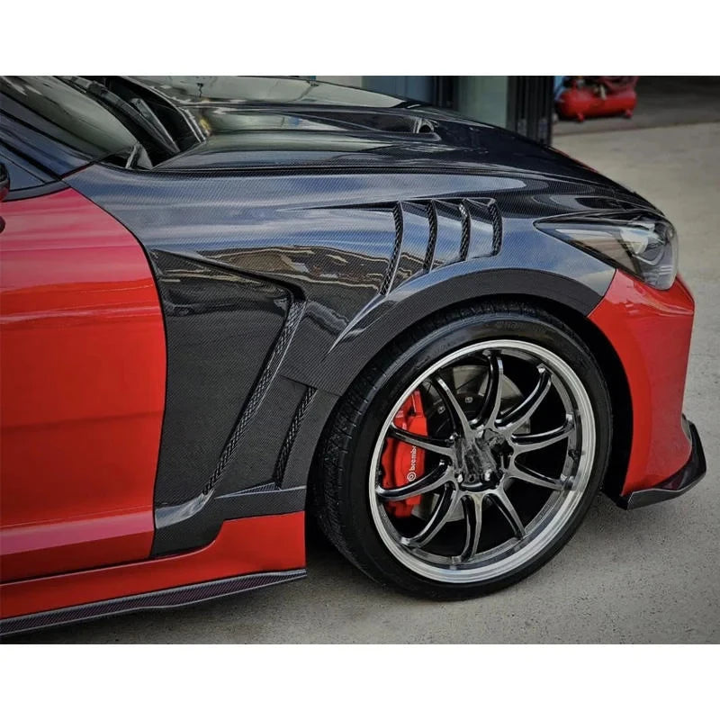 Garde-Boue Avant Carbone Kia Stinger Ventilés Paire
