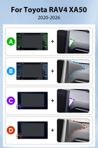 Autoradio Ainavi Android 13 Écran 13,1 Pouces Toyota RAV4 XA50 2019-2025 CarPlay Sans Fil 2K