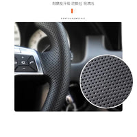 Couvre Volant Porsche Cayenne 2003-2010 Cuir à Coudre Marron ou Noir