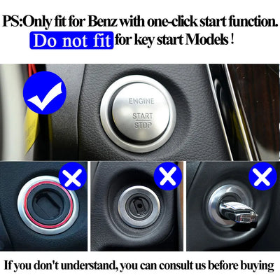 Bouton de Démarrage Sans Clé Keyless Go Mercedes W204 W221